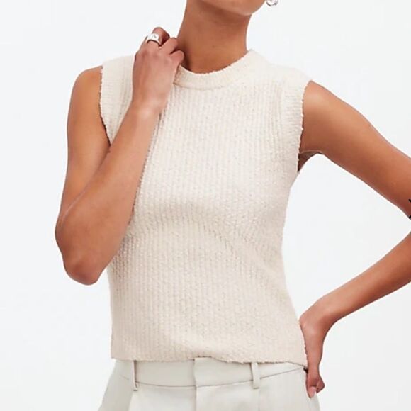 Madewell Tops - Madewell Bouclé-Knit Sweater Tank